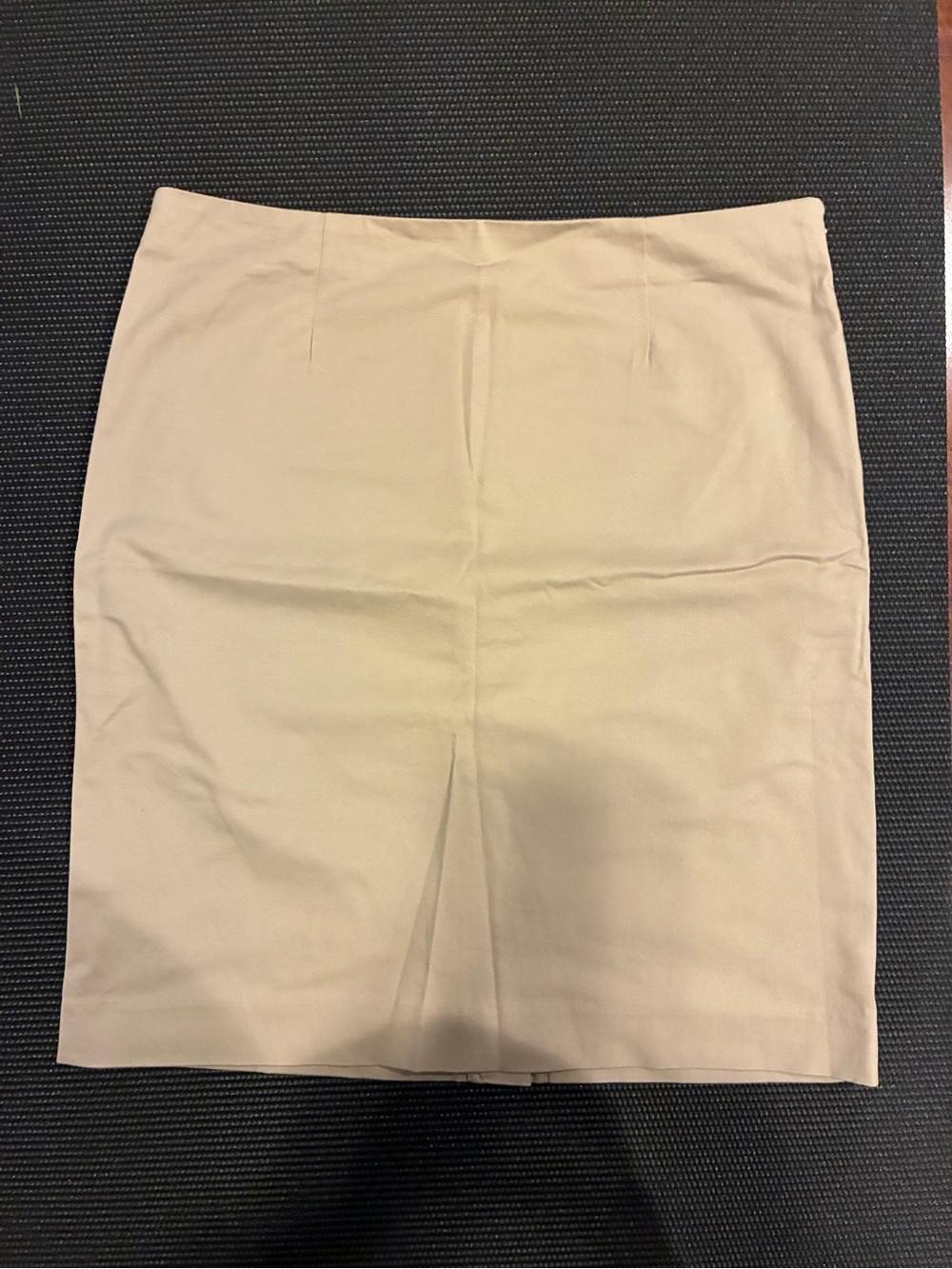 J. Jill Neutral Cream Pencil Skirt